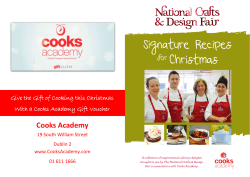 Signature Recipes Christmas Cooks Academy for
