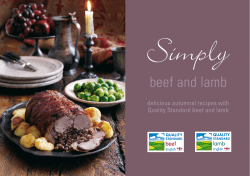 Simply beef and lamb delicious autumnal recipes with Quality Standard beef and lamb