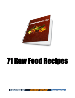 71 Raw Food Recipes