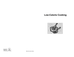 Low-Calorie Cooking WIC R15 (01/2014)