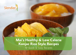 Mai’s Healthy &amp; Low Calorie Konjac Rice Style Recipes