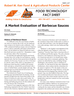 FOOD TECHNOLOGY FACT SHEET A Market Evaluation of Barbecue Sauces