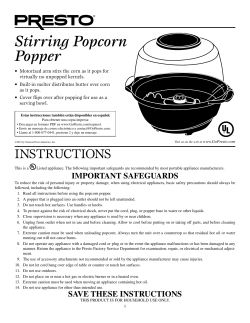 Stirring Popcorn Popper