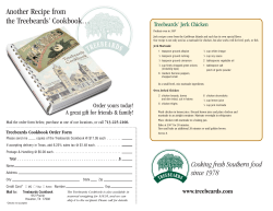 Another Recipe from the Treebeards’ Cookbook… Treebeards' Jerk Chicken