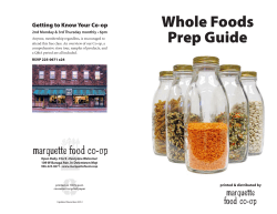 Whole Foods Prep Guide Getting to Know Your Co-op