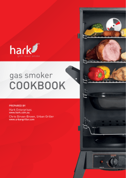 COOKBOOK gas smoker Hark Enterprises Chris Girvan-Brown, Urban Griller