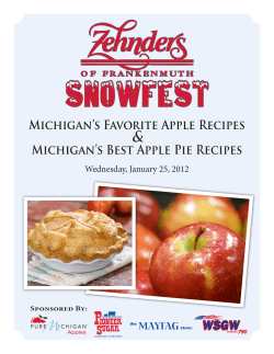 &amp; Michigan’s Favorite Apple Recipes Michigan’s Best Apple Pie Recipes