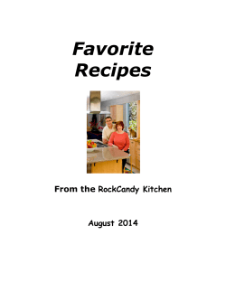 Favorite Recipes  RockCandy Kitchen