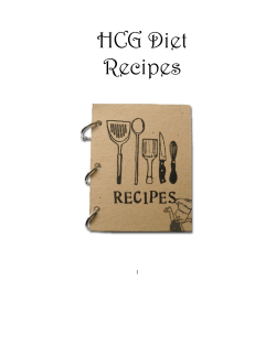 HCG Diet Recipes 1
