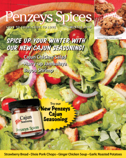Spice up your winter with our new Cajun seasoning! New Penzeys Cajun
