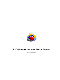 E−Cookbooks Barbecue Recipe Sampler VJJE Publishing Co.