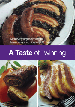 A Taste Mouthwatering recipes from Newtownabbey, Dorsten and Rybnik 1