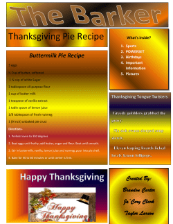 Thanksgiving Pie Recipe Buttermilk Pie Recipe What’s inside? 1. Sports