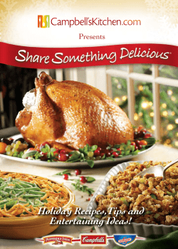 Holiday Recipes,Tips and Entertaining Ideas! Presents