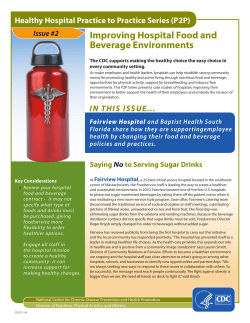 Improving Hospital Food and Beverage Environments Issue #2
