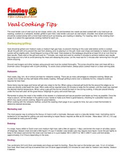 Veal Cooking Tips