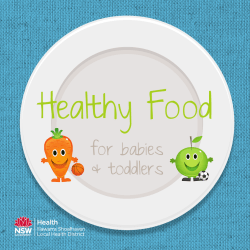 Healthy Food for babies &amp; toddlers
