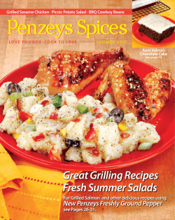 Great Grilling Recipes Fresh Summer Salads New Penzeys Freshly Ground Pepper