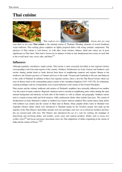 Thai cuisine