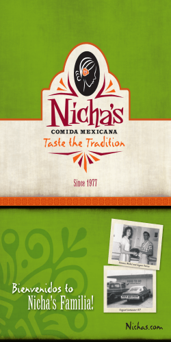 Nicha’s Familia! Bienvenidos to Since 1977 Original restaurant 1977
