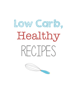Recipes  Healthy Low Carb,