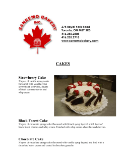 CAKES Strawberry Cake 374 Royal York Road