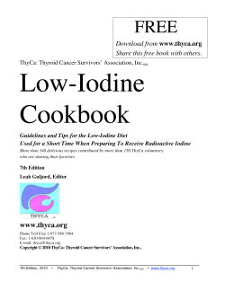 Low-Iodine Cookbook  Download from