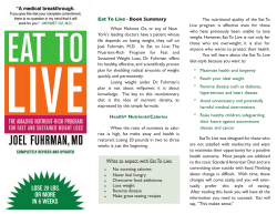 Eat To Live - Book Summary