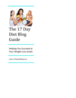 The 17 Day Diet Blog Guide Helping You Succeed at