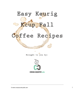Easy Keurig Kcup Fall Coffee Recipes