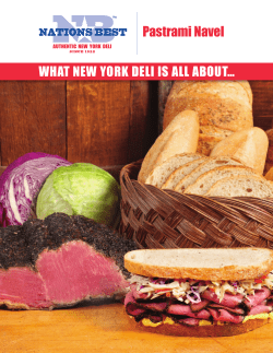 Pastrami Navel What NeW York Deli is all about…