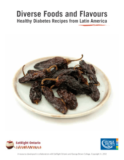 Diverse Foods and Flavours Healthy Diabetes Recipes from Latin America