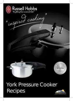 York Pressure Cooker Recipes