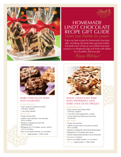 HOMEMADE LINDT CHOCOLATE RECIPE GIFT GUIDE from our home to yours