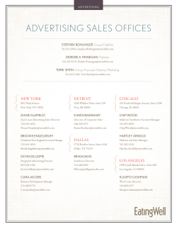AdvertisinG sAles Offices
