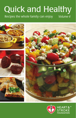 Quick and Healthy Recipes the whole family can enjoy Volume 4