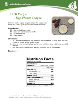 AADI Recipe - Egg Flower Congee Ingredients: