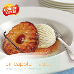 pineapple magic... Delicious, easy recipes for a family on the go