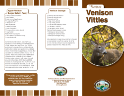 Venison Vittles Recipes Venison Sausage