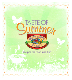 TASTE OF Recipes for Food and Fun