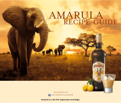 AMARULA RECIPE  GUIDE  www.amarula.com