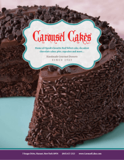 Handmade Gourmet Desserts Home of Oprah’s favorite Red Velvet cake, decadent