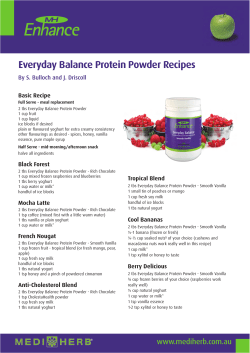 Everyday Balance Protein Powder Recipes Basic Recipe