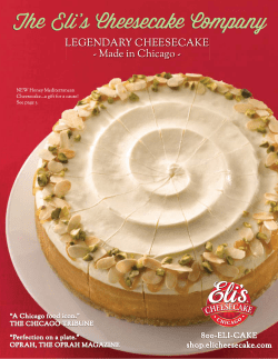 LEGENDARY CHEESECAKE - Made in Chicago - 800-ELI-CAKE shop.elicheesecake.com