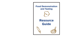 Resource Guide Food Demonstration