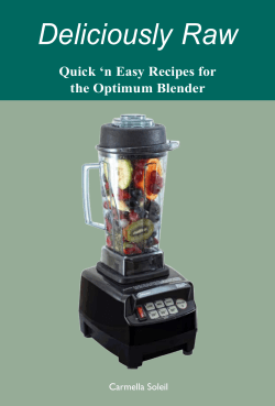Deliciously Raw Quick ‘n Easy Recipes for the Optimum Blender