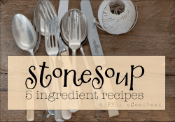 stonesou p 5 ingredient recipes a FREE eCookbook