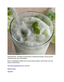 Wonky Wonderful - This Mojito Smoothie Recipe is unbelievably refreshing! ... combination tastes clean and energizing.