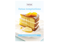 Tatua temptations Fancy feasts for all the family