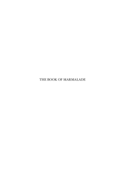 THE BOOK OF MARMALADE